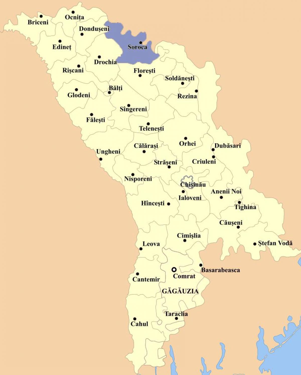 지도의 카훌 몰도바